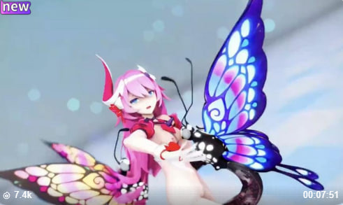 3DMMD金发虫娘全裸诱惑 无限热舞高潮不断！